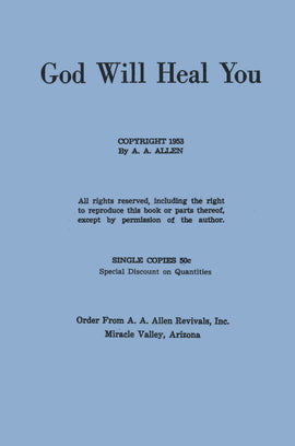 God Will Heal You - A. A. Allen - eBook