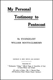 My Personal Testimony to Pentecost - William Booth-Clibborn - ebook